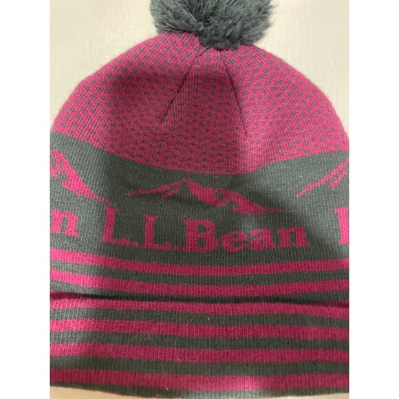 L.L.Bean Women's Knit Beanie With Pom Pom - Picture 2 of 6